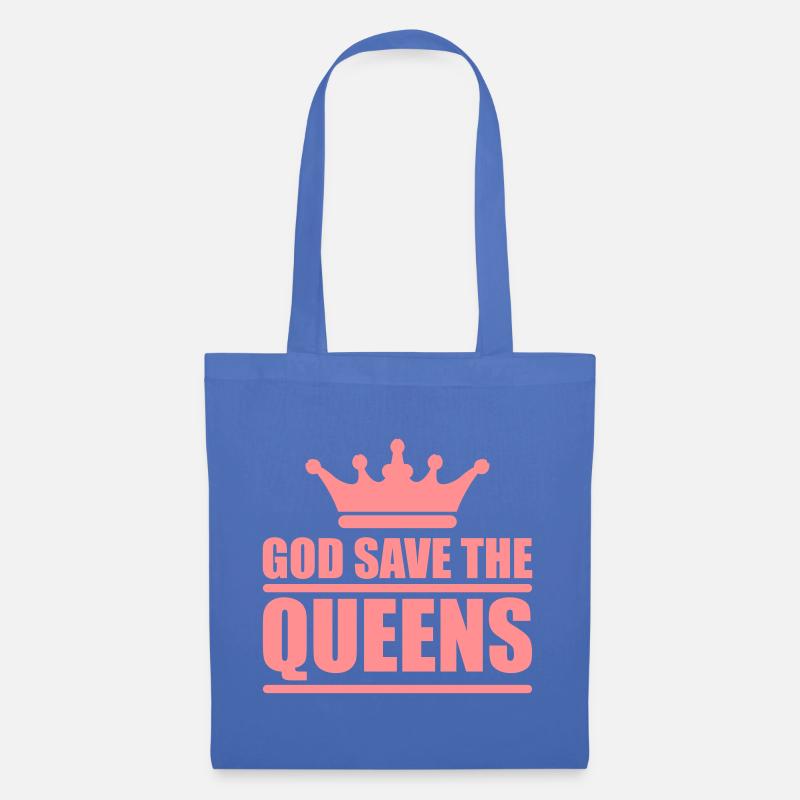 God save the queens (1 color) - Stoffbeutel - Hellblau