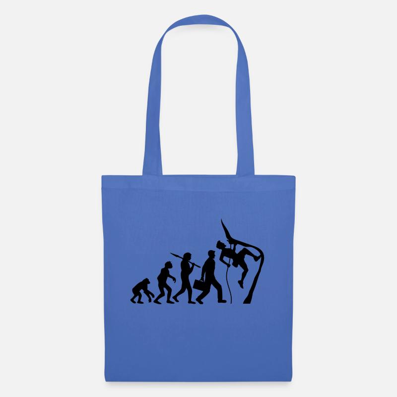 Climbing rope climbers evolution - Tote Bag - light blue