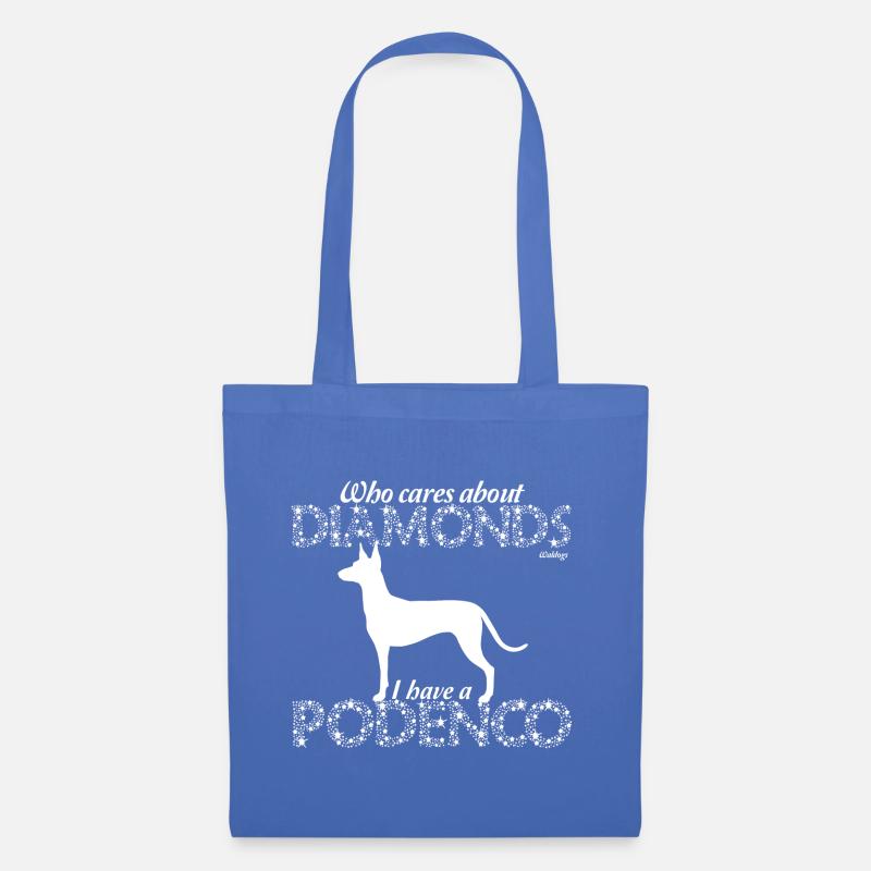 Podenco Diamanten - Stoffbeutel - Hellblau