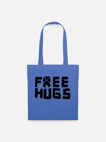 Free hugs - Stoffbeutel - Hellblau