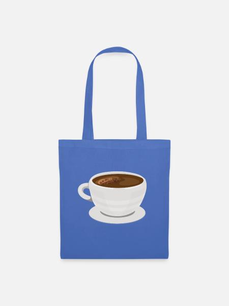 Kaffeebecher - Stoffbeutel - Hellblau