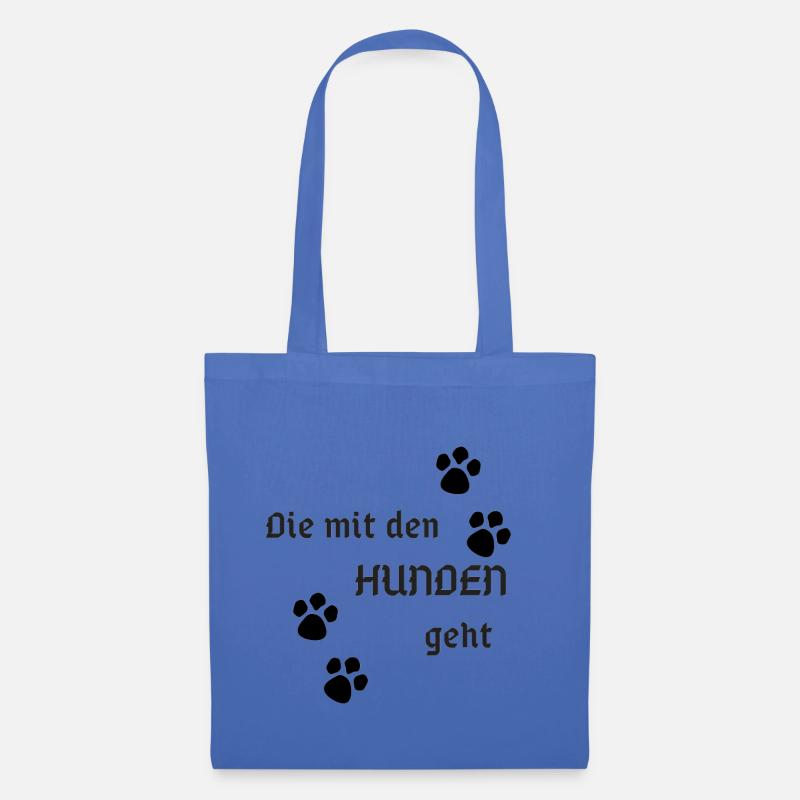 Die mit den Hunden geht - Stoffbeutel - Hellblau