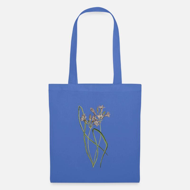 Blumen Geschenk Idee Geburtstag Aquarell - Stoffbeutel - Hellblau