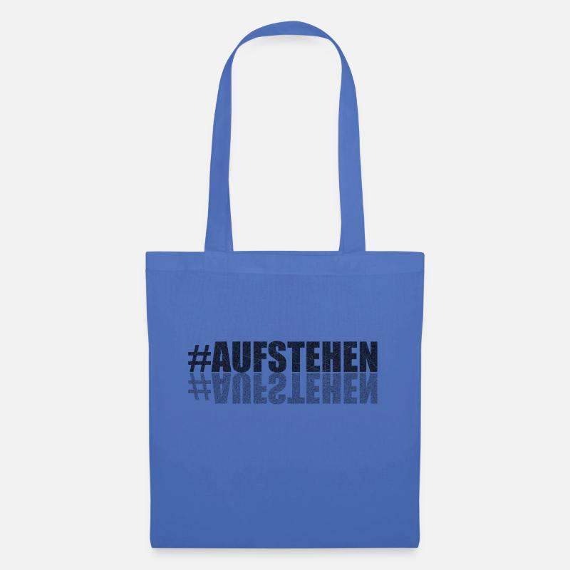 Slogan #Aufstehen Sammlungsbewegung Geschenk - Stoffbeutel - Hellblau