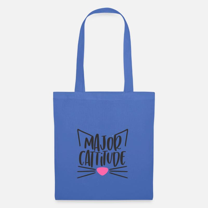 Katze Geschenk Idee - Stoffbeutel - Hellblau