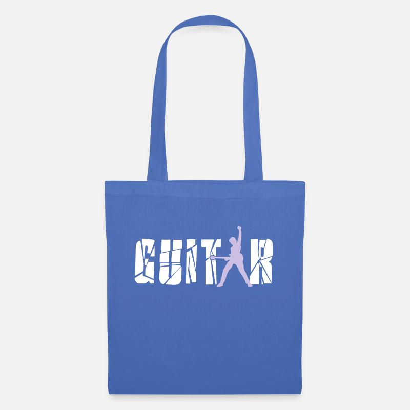 guitar player - Stoffbeutel - Hellblau