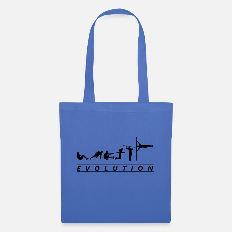 Calisthenics Shirt Evolution - Stoffbeutel - Hellblau