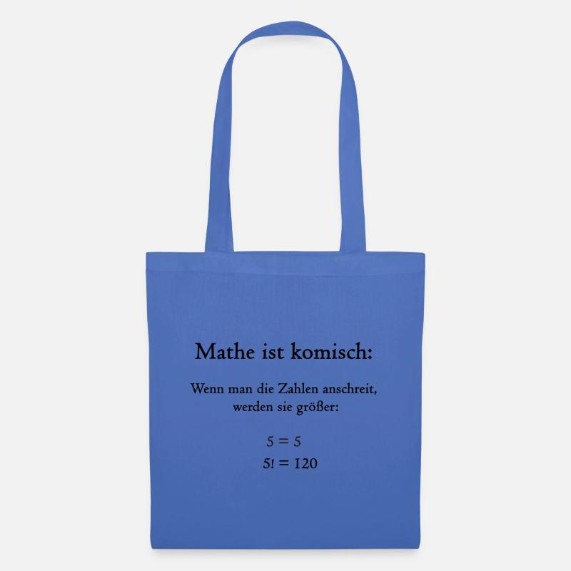 Mathe ist komisch - Stoffbeutel - Hellblau