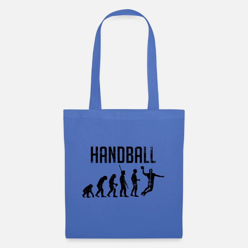 Evolution du handball - Sac en tissu - bleu pâle