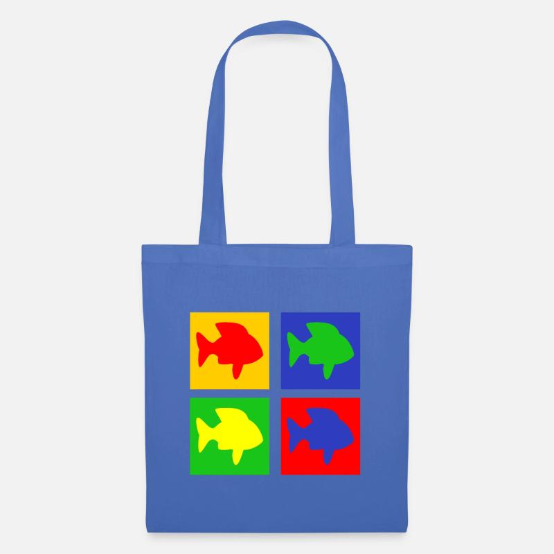 Fische - Stoffbeutel - Hellblau