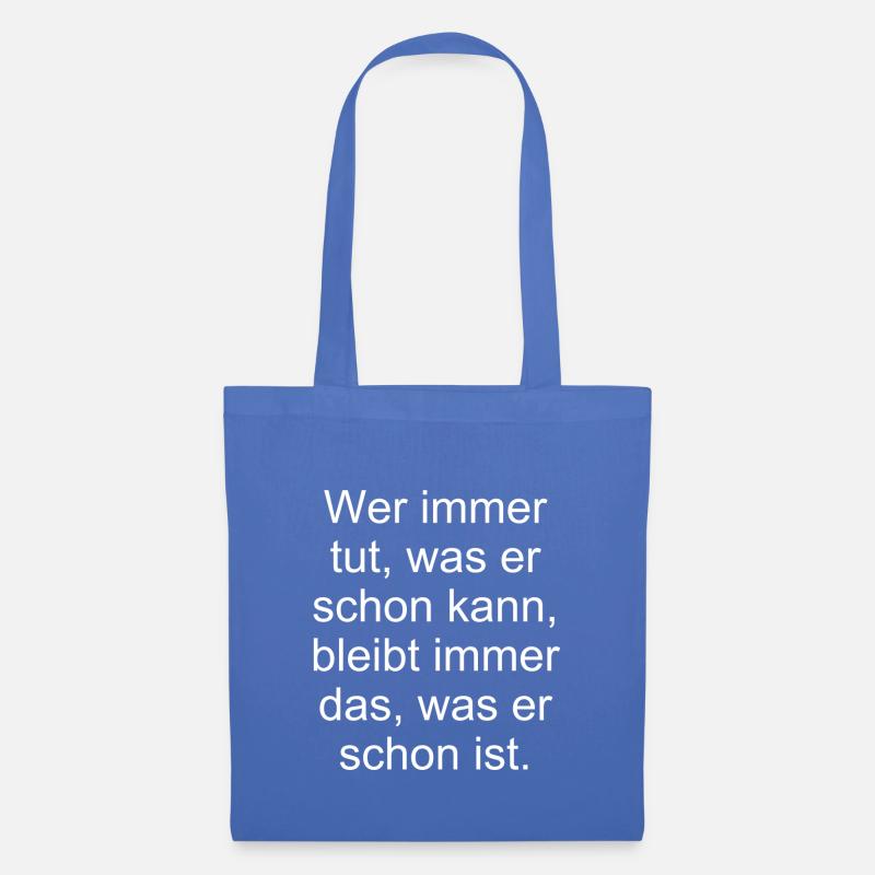 Zitat - Stoffbeutel - Hellblau