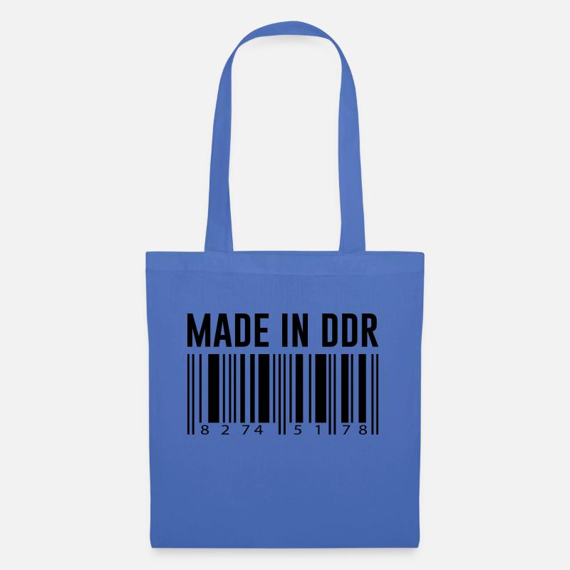 DDR Ossi Ostberlin Geschenk Strichcode - Stoffbeutel - Hellblau