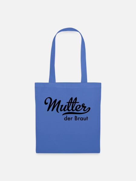 Mutter der Braut - Stoffbeutel - Hellblau