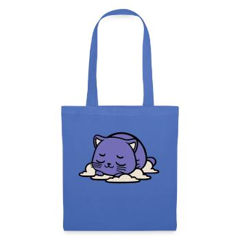 bébé chat qui dort - Sac en tissu - bleu pâle - Devant