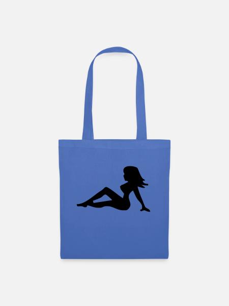 Sexy Mädchen - Stoffbeutel - Hellblau