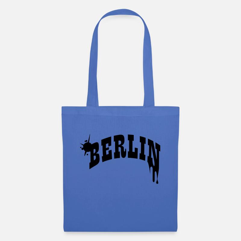 Berlin Schriftzug - Stoffbeutel - Hellblau