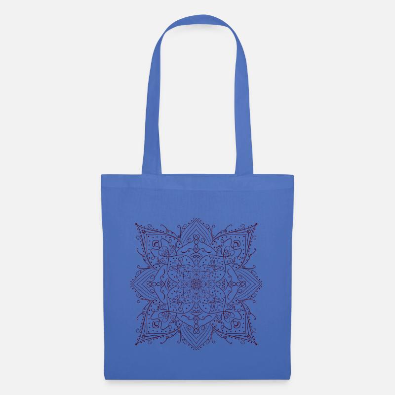 mandala - Stoffbeutel - Hellblau