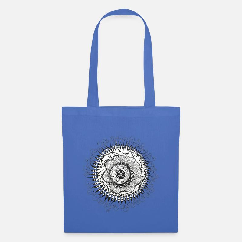 Doodle Spirale - Stoffbeutel - Hellblau
