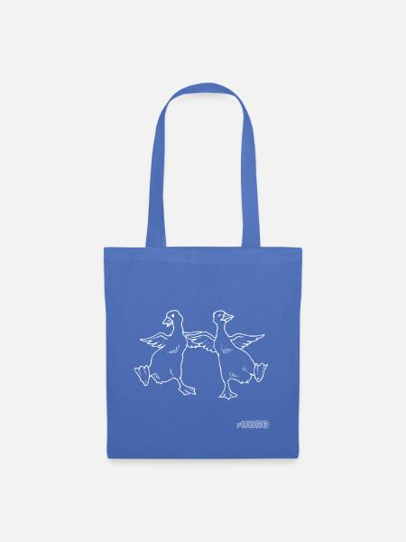 Dancing Duck - Stoffbeutel - Hellblau