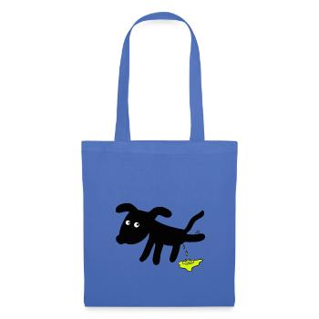 Chien chiens - Sac en tissu - bleu pâle - Devant