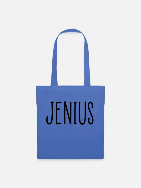 Jenius lustiges Zitat - Stoffbeutel - Hellblau