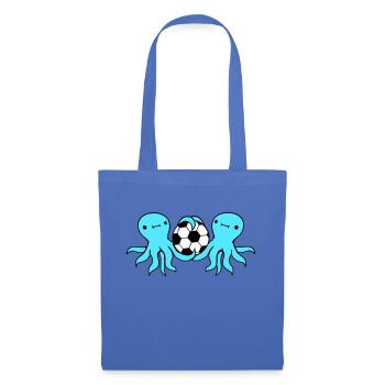 2 amis de l’équipe Octopus jouant au football, au ballon et au ballon - Sac en tissu - bleu pâle - Devant