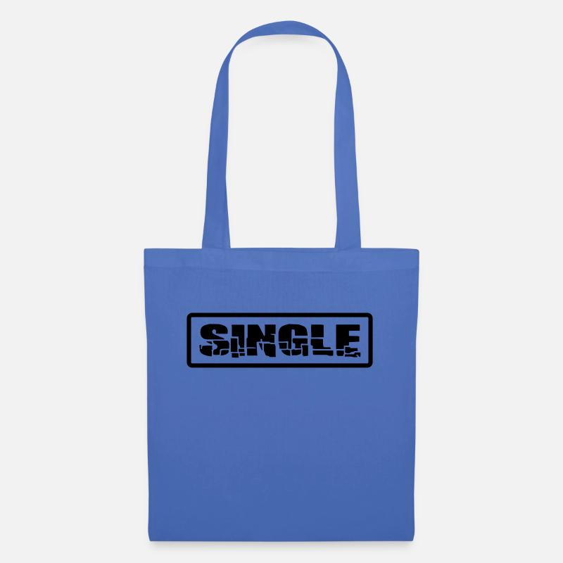 single - Stoffbeutel - Hellblau
