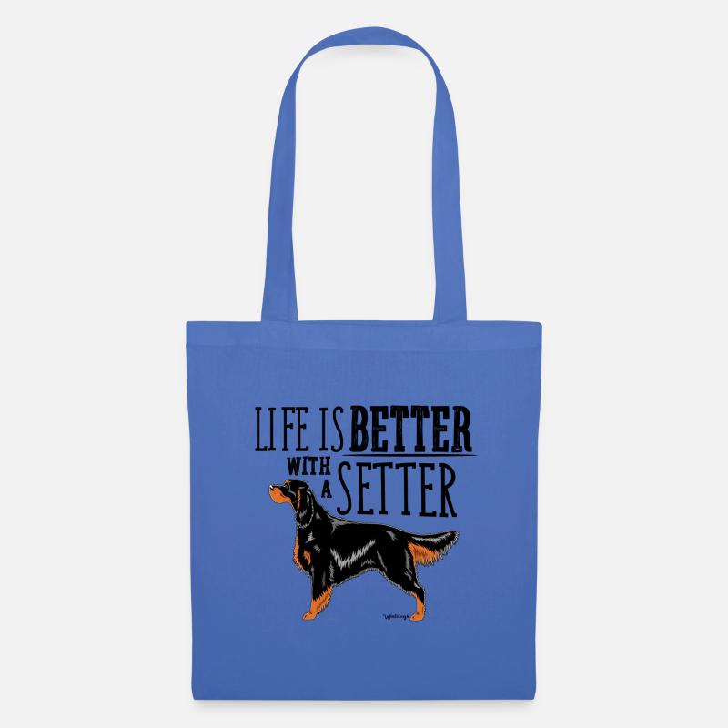 Gordon Setter Besser - Stoffbeutel - Hellblau