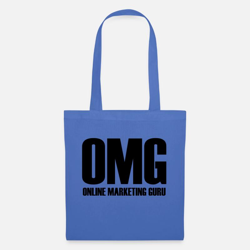 OMG Online Marketing Guru Geschenk Idee - Stoffbeutel - Hellblau