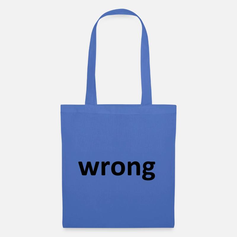 wrong - Stoffbeutel - Hellblau