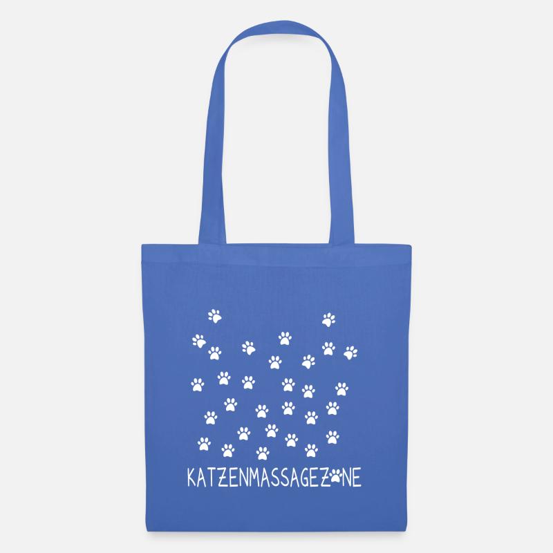 Katze Massage Zone - Stoffbeutel - Hellblau