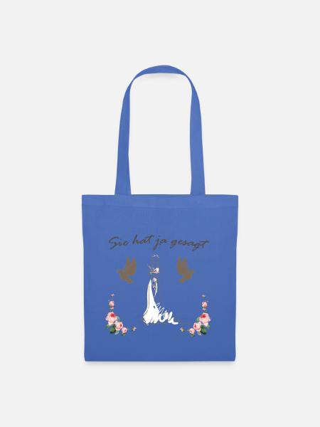 Braut Junggesellinnenabschied Hochzeit - Stoffbeutel - Hellblau