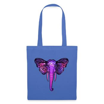 Space elephant, butterfly ears, galaxy, africa, - Tote Bag - light blue - Front