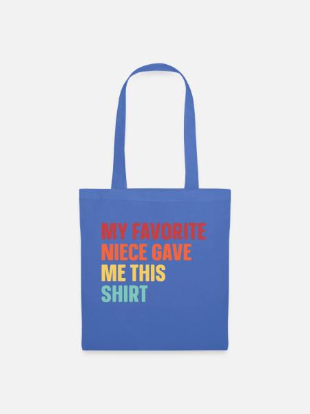 Meine Lieblingsnichte Hat Mir Das Geschenkt - Stoffbeutel - Hellblau