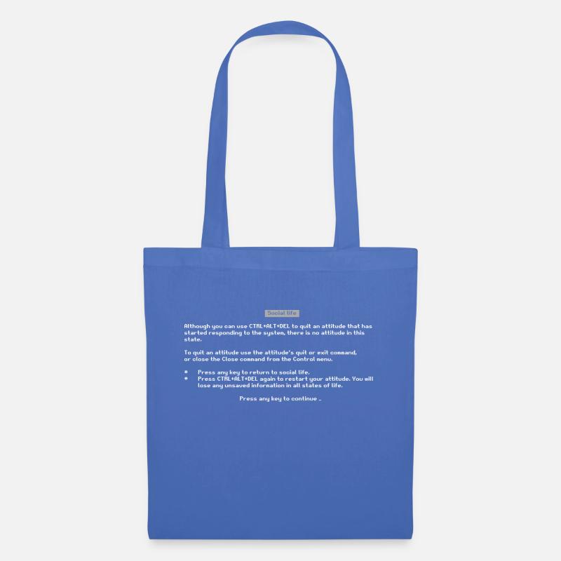 Blue Screen max - Stoffbeutel - Hellblau