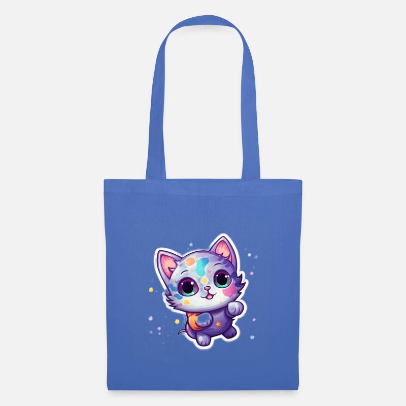 Un mignon petit chat dans l’espace - Sac en tissu - bleu pâle