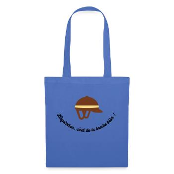 L'équitation c'est de la bombe bébé - Sac en tissu - bleu pâle - Devant