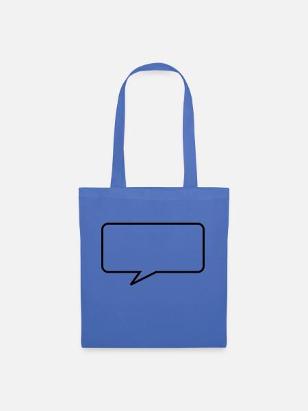 Talking bubble - Stoffbeutel - Hellblau