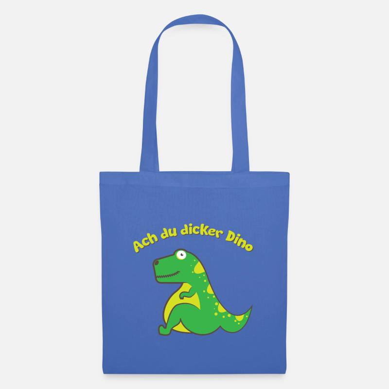 Ach du dicker Dino - Stoffbeutel - Hellblau
