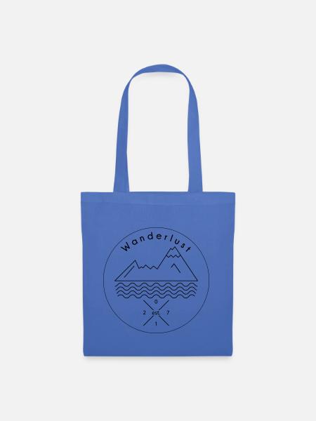 Wanderlust Watzmann Alpes - Sac en tissu - bleu pâle