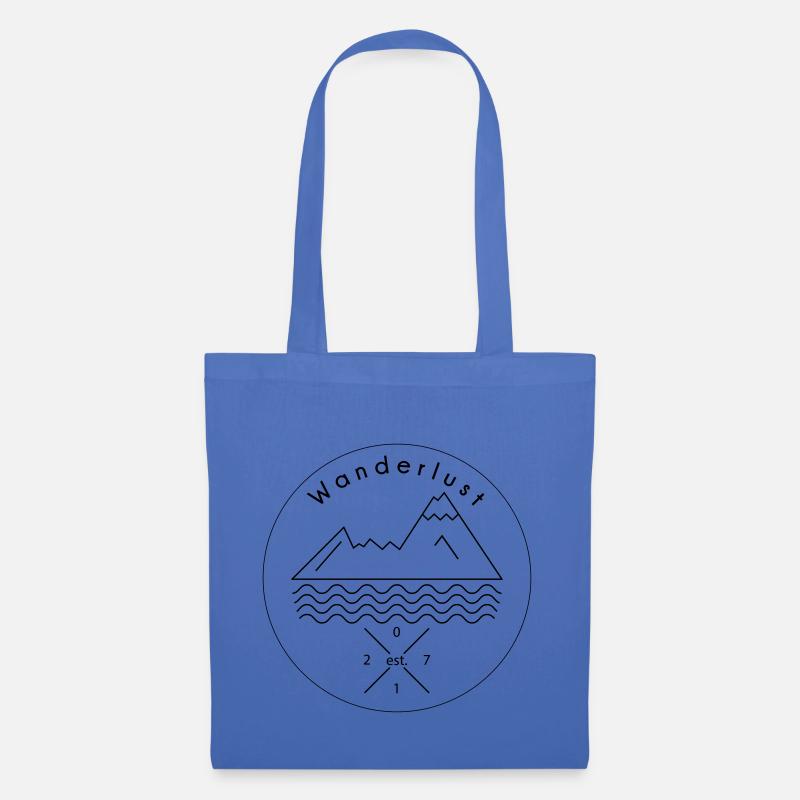 Wanderlust Watzmann Alpes - Sac en tissu - bleu pâle