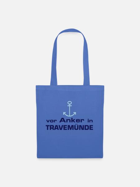 (Lübeck) -Travemünde: Anker Vor Anker in ... - Stoffbeutel - Hellblau