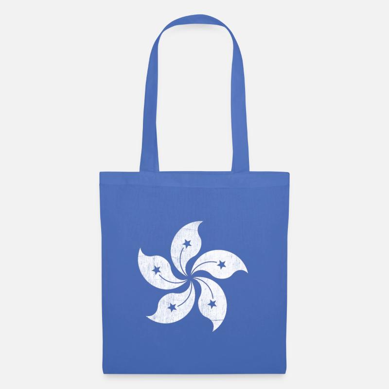 Hongkong Blume - Stoffbeutel - Hellblau