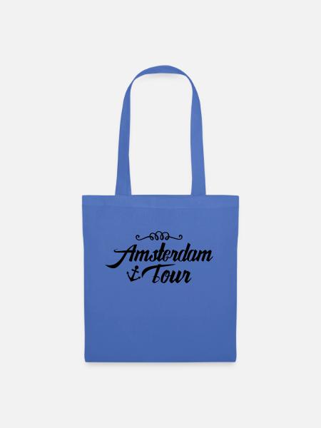 amsterdam tour - Stoffbeutel - Hellblau