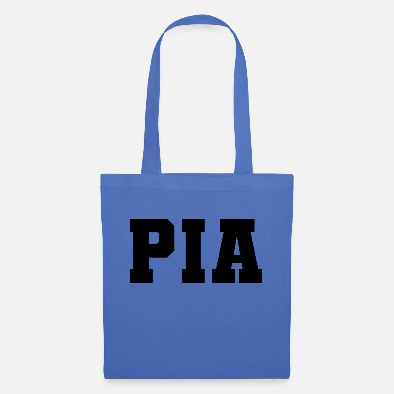 Name - Pia - Stoffbeutel - Hellblau