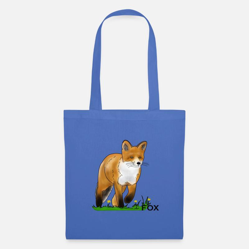 Fuchs - Stoffbeutel - Hellblau