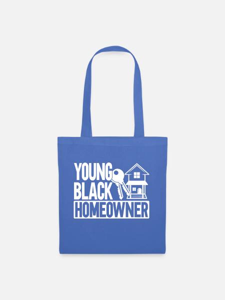 Young Black Homeowner - Stoffbeutel - Hellblau