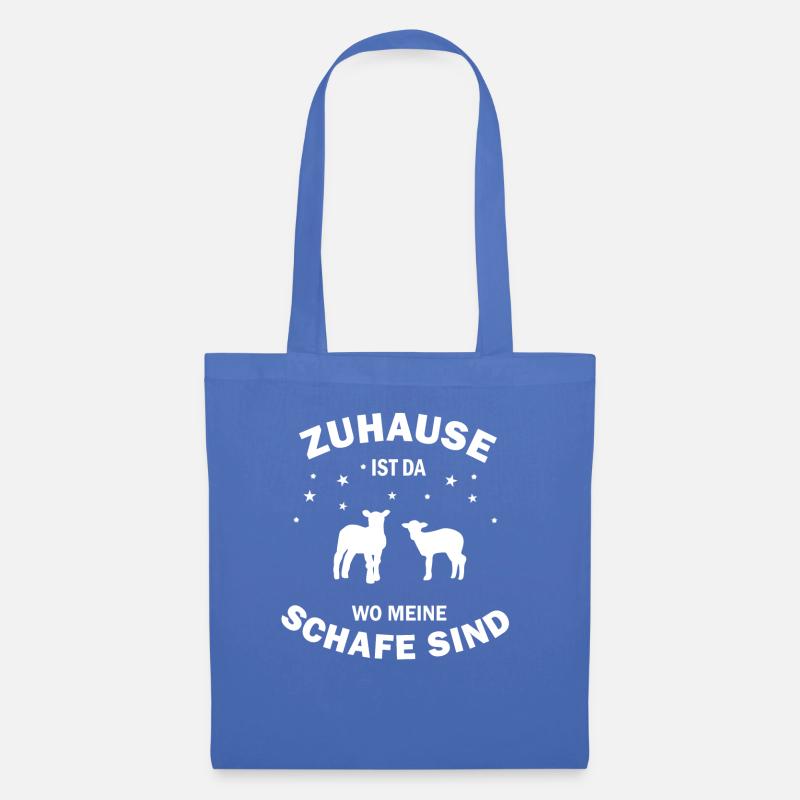 Schafe lustig Geschenk - Stoffbeutel - Hellblau