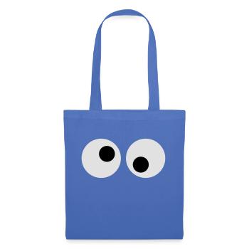 Große Augen - Stoffbeutel - Hellblau - Vorne