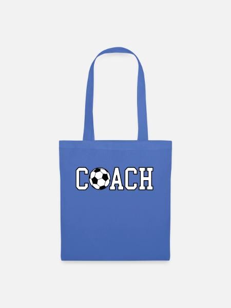 Fussball Coach Trainer - Stoffbeutel - Hellblau